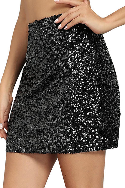 Variant image for Schöne Damenkleider, Mini, Bodycon, Pailletten, Stretch-5