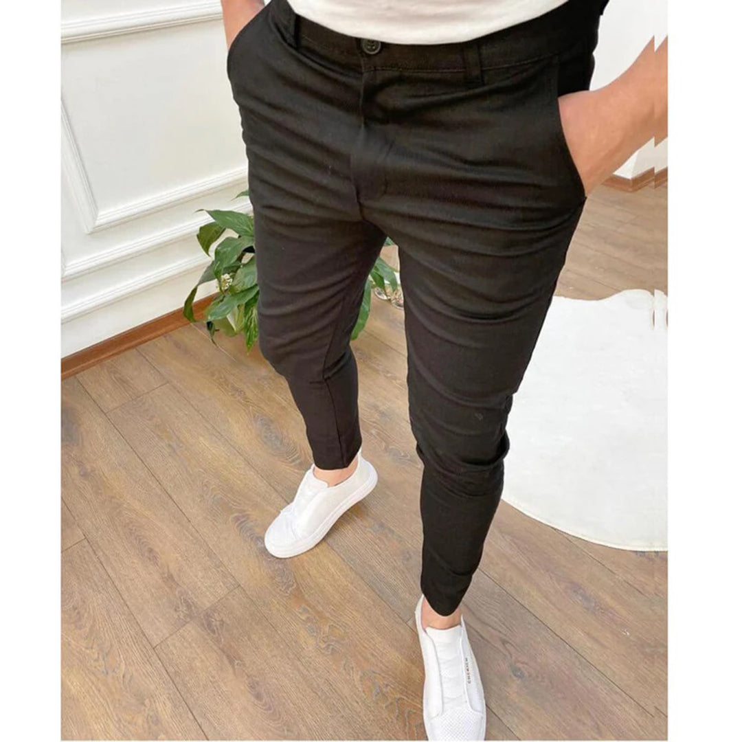 Variant image for Herren-Hose, weicher Stoff, elegantes Design, normale Passform-1