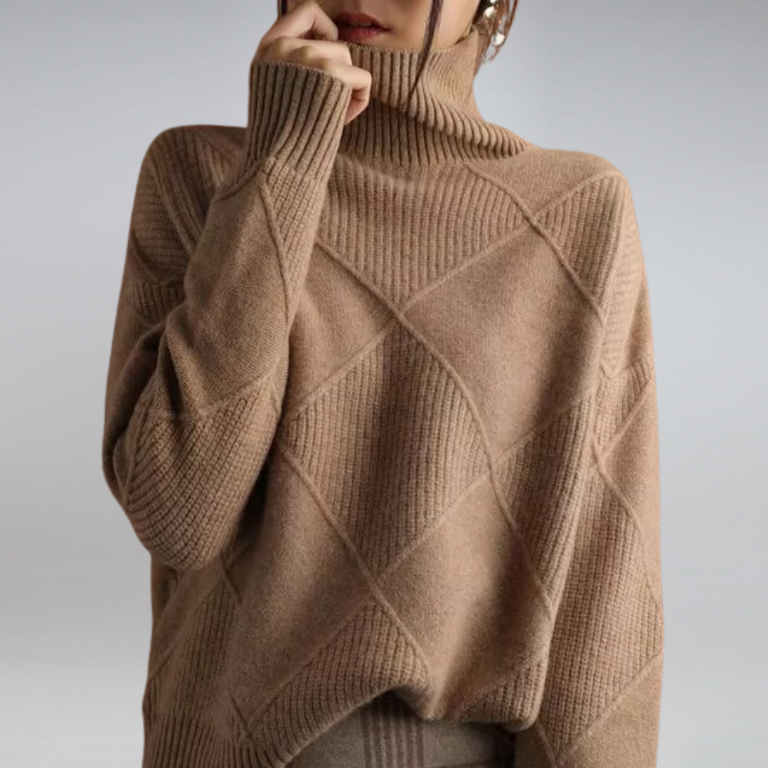 Damen-Strickpullover, Rollkragen, weiche Baumwolle 9