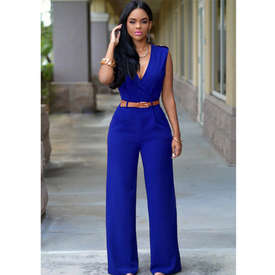 Damen-Jumpsuit mit geraden Beinen aus Polyester und Baumwolle – elegant und bequem, erhältlich in S-XXL 15
