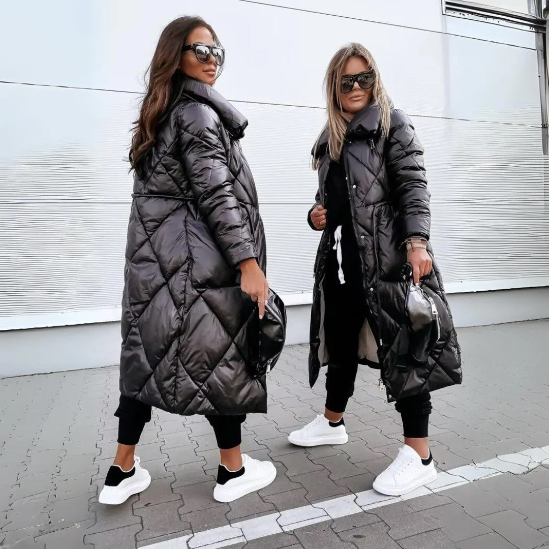 Damen-Outdoor-Parka, warmes wetterbeständiges hochwertiges Material-2