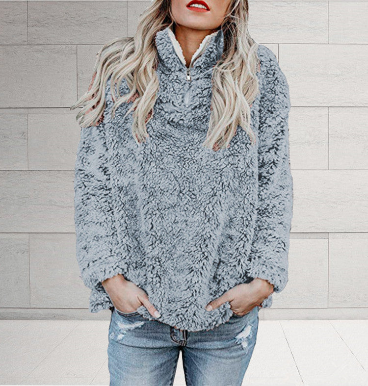 Damen-Strickpullover, klassischer Stil, weiche Baumwolle-4