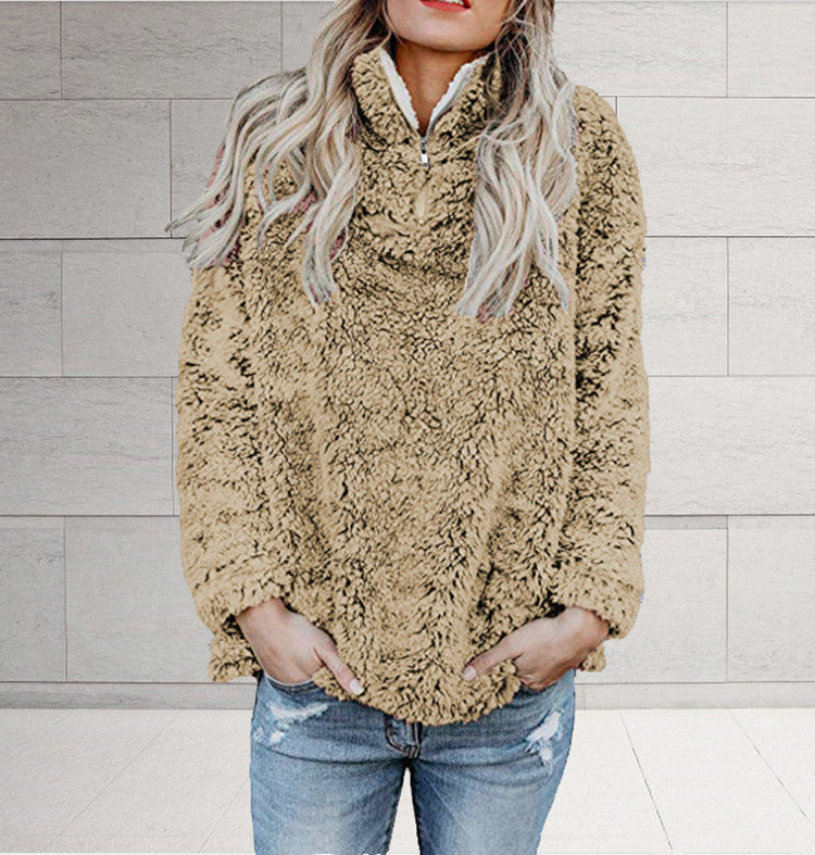 Damen-Strickpullover, klassischer Stil, weiche Baumwolle-5