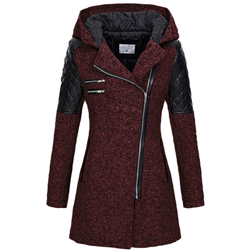 Damen-Kapuzenjacke Lang Modell Dine Lässig-5