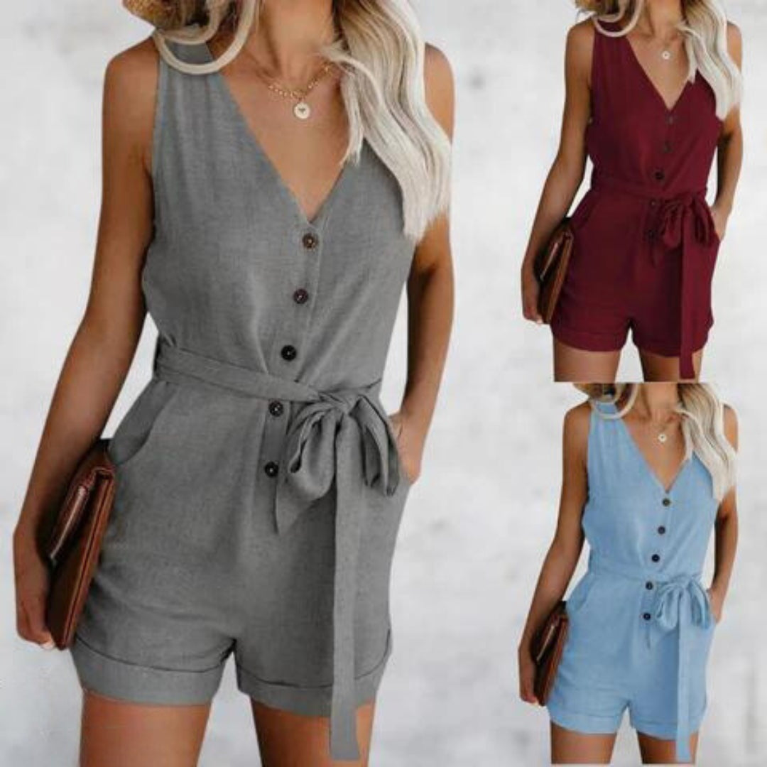 Damen-Jumpsuit Vielseitiger Stil Leichtes Material-3