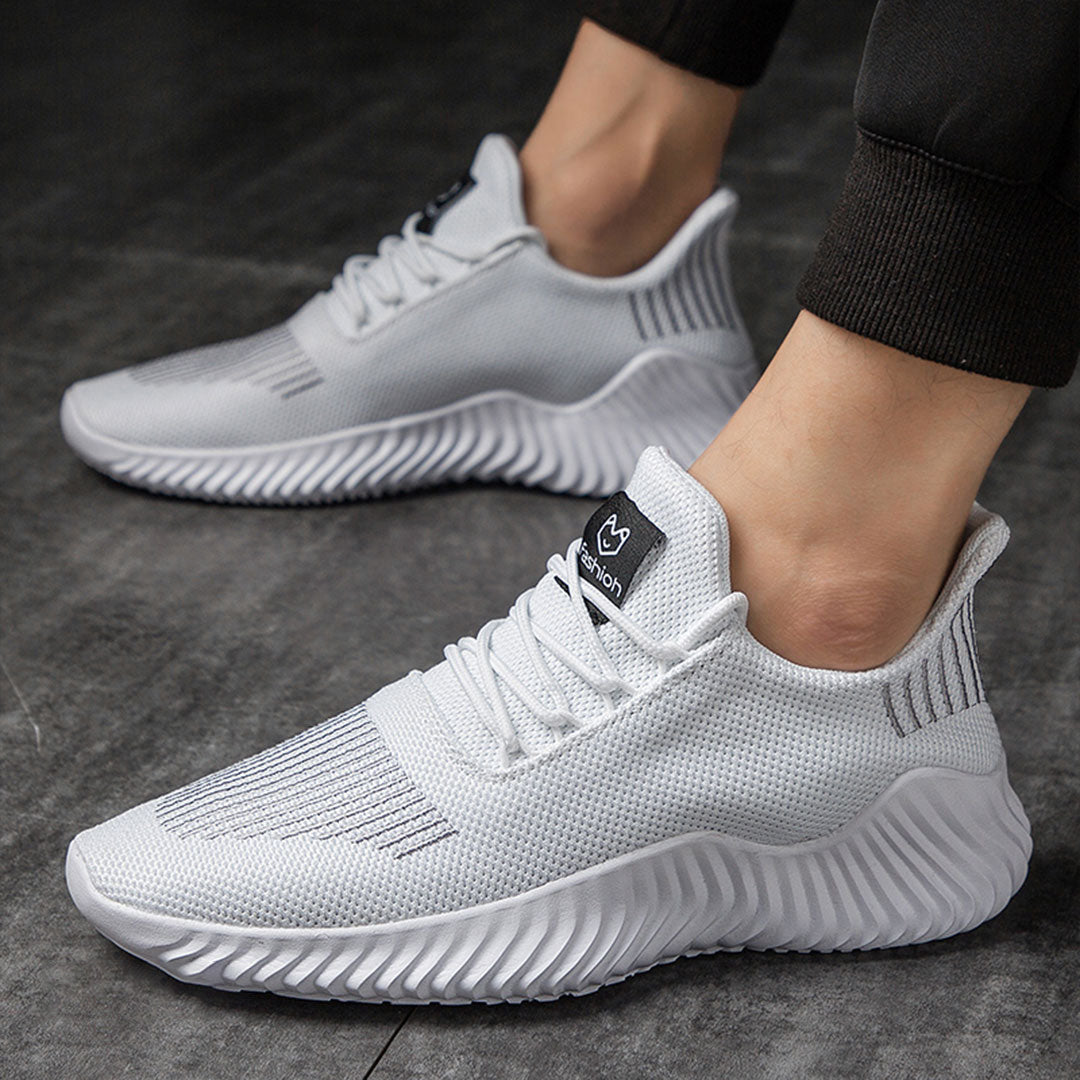 Sportliche Herrenschuhe aus Leder mit Memory-Schaumsohle – leicht und langlebig, perfekt für Training und Alltag 5