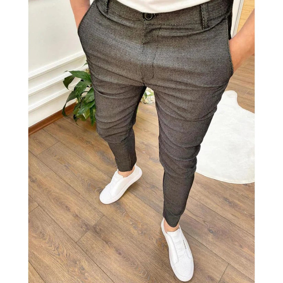 Herren-Hose, weicher Stoff, elegantes Design, normale Passform-2
