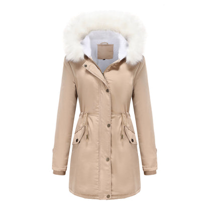 Variant image for Damen-Parka-Mantel, lang, Polyester, mit abnehmbarem Kragen-7