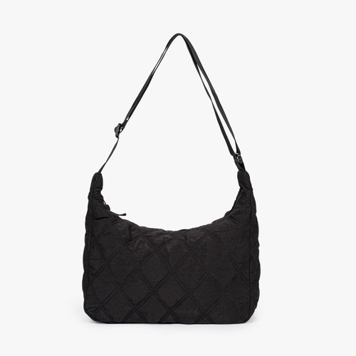 Damen-Rucksack, gepolstert, Nylon und Baumwolle mit Rautenmuster-1
