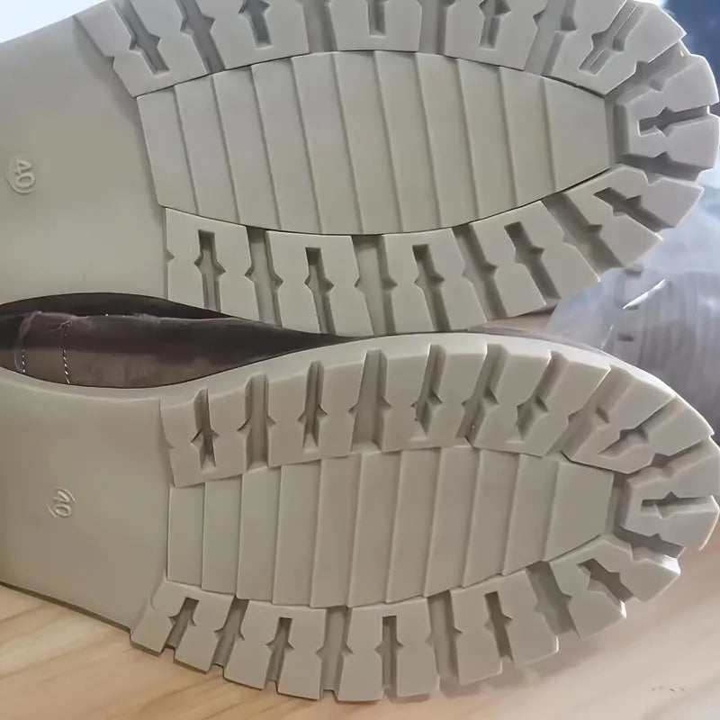 Damen-Schneestiefel, wadenlang, Fleecefutter, lederähnlich-3