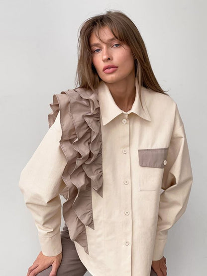 Damen-Lange Strickjacke, Lockerer Schnitt, 95 %, Baumwolle 3