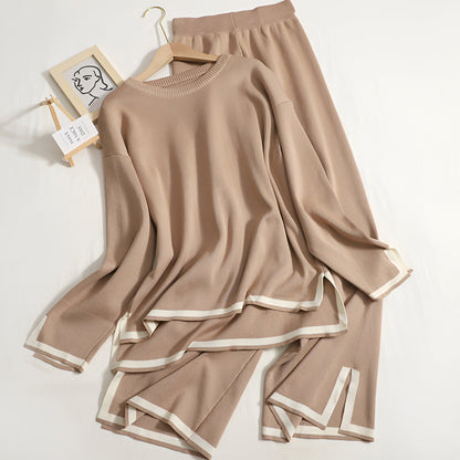 Damen-Lounge-Set, geschlitzte elastische Mischung 7