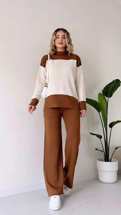 Variant image for Damen-Loungewear-Set, elegante weiche Acrylmischung-3