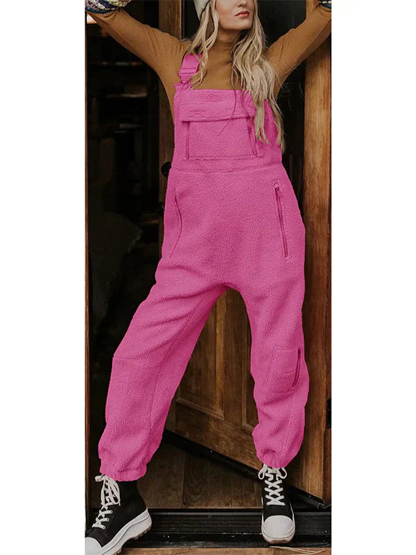 Variant image for Damen-Jumpsuit Fleece mit Reißverschluss Modernes Design-16