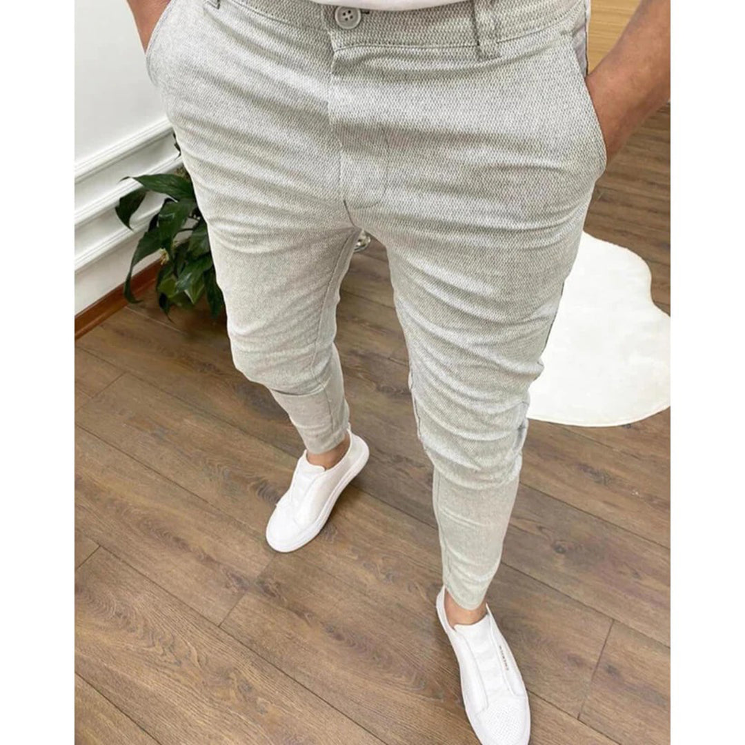 Herren-Hose, weicher Stoff, elegantes Design, normale Passform-4