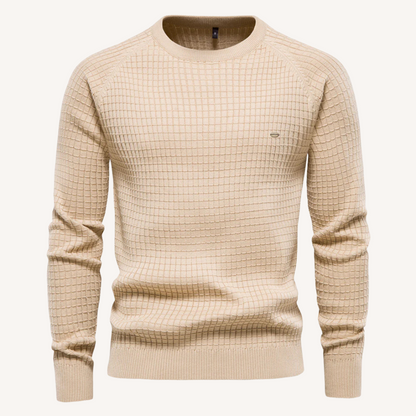 Herrenpullover, Slim Fit, zeitloses Premium, Baumwolle-6