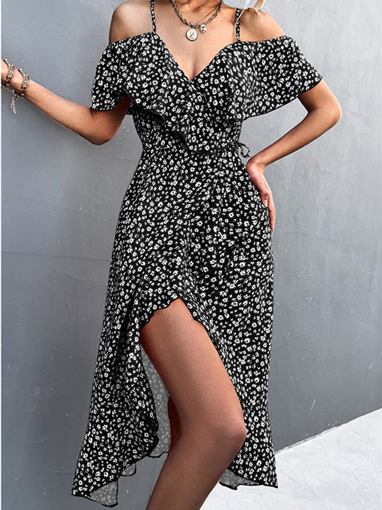 Damen-Kleid, Riemen, Stil, figurbetontes Polyester, für feine Anlässe-1