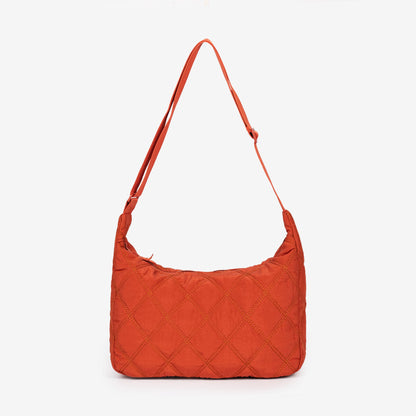 Variant image for Damen-Rucksack, gepolstert, Nylon und Baumwolle mit Rautenmuster-5