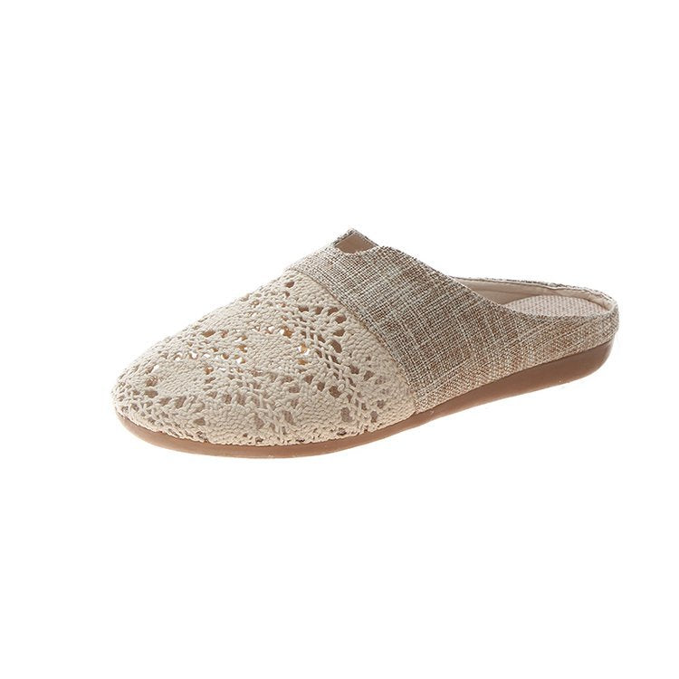 Variant image for Damen-Clogs, gehäkeltes Design bequemes künstliches Textil-2