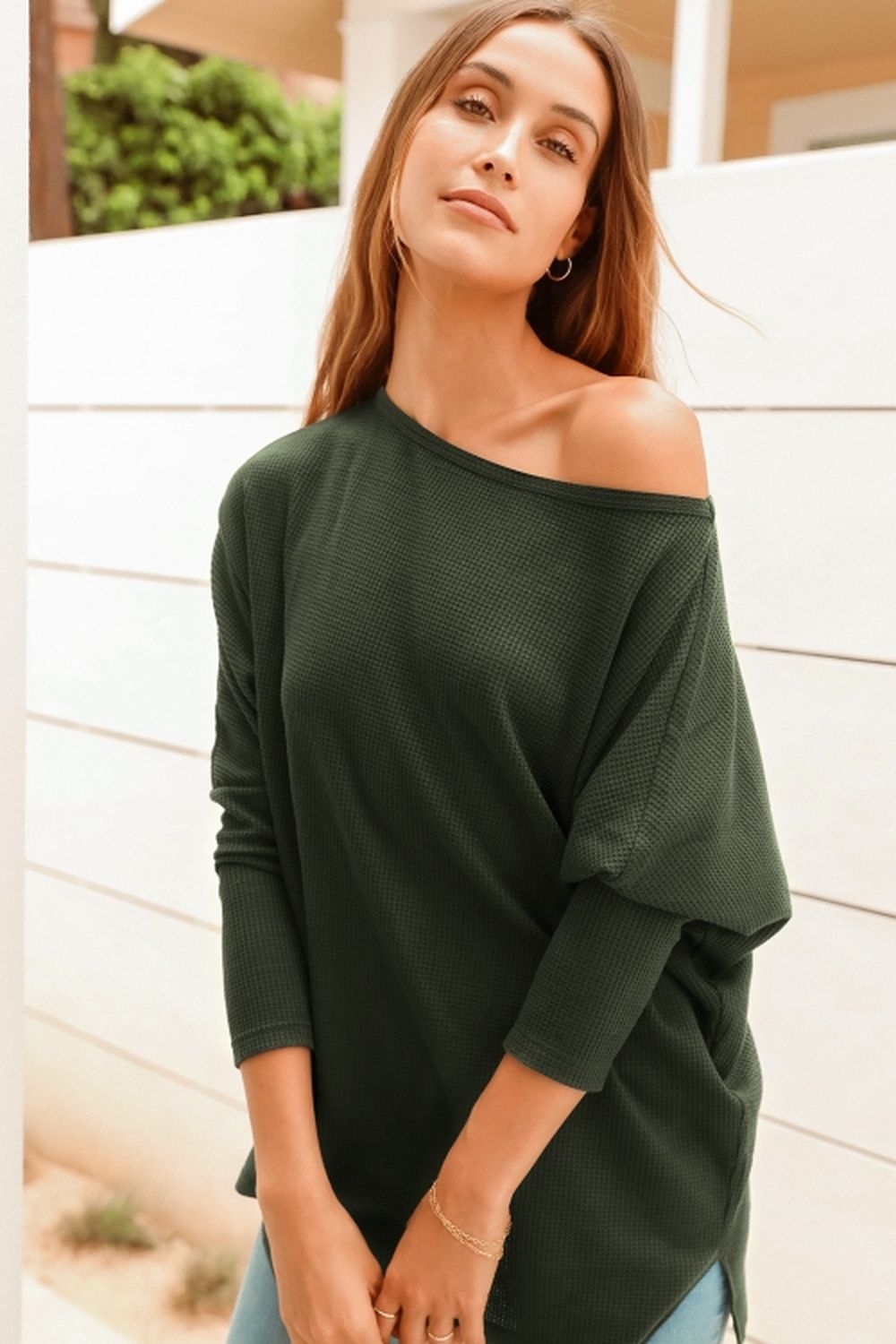 Damen-Langarm-Pullover, aus Polyester, Modernes Design, Relaxed Fit 3