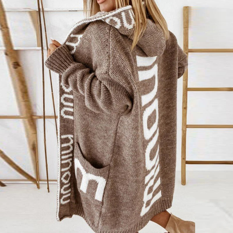 Damen-Strickjacke, zeitloses erstklassiges Material-4