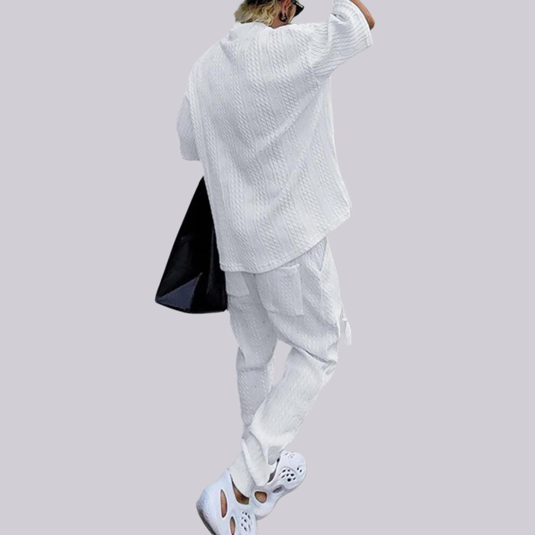 Herren-Pullover, V-Ausschnitt, Strick, Wolle, weich und warm-4