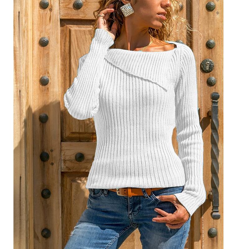 Damen-Strickpullover, minimalistisches Design aus hochwertigem Material-1
