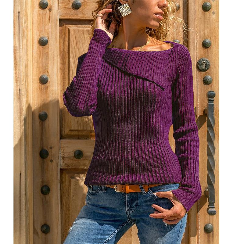 Damen-Strickpullover, minimalistisches Design aus hochwertigem Material-3