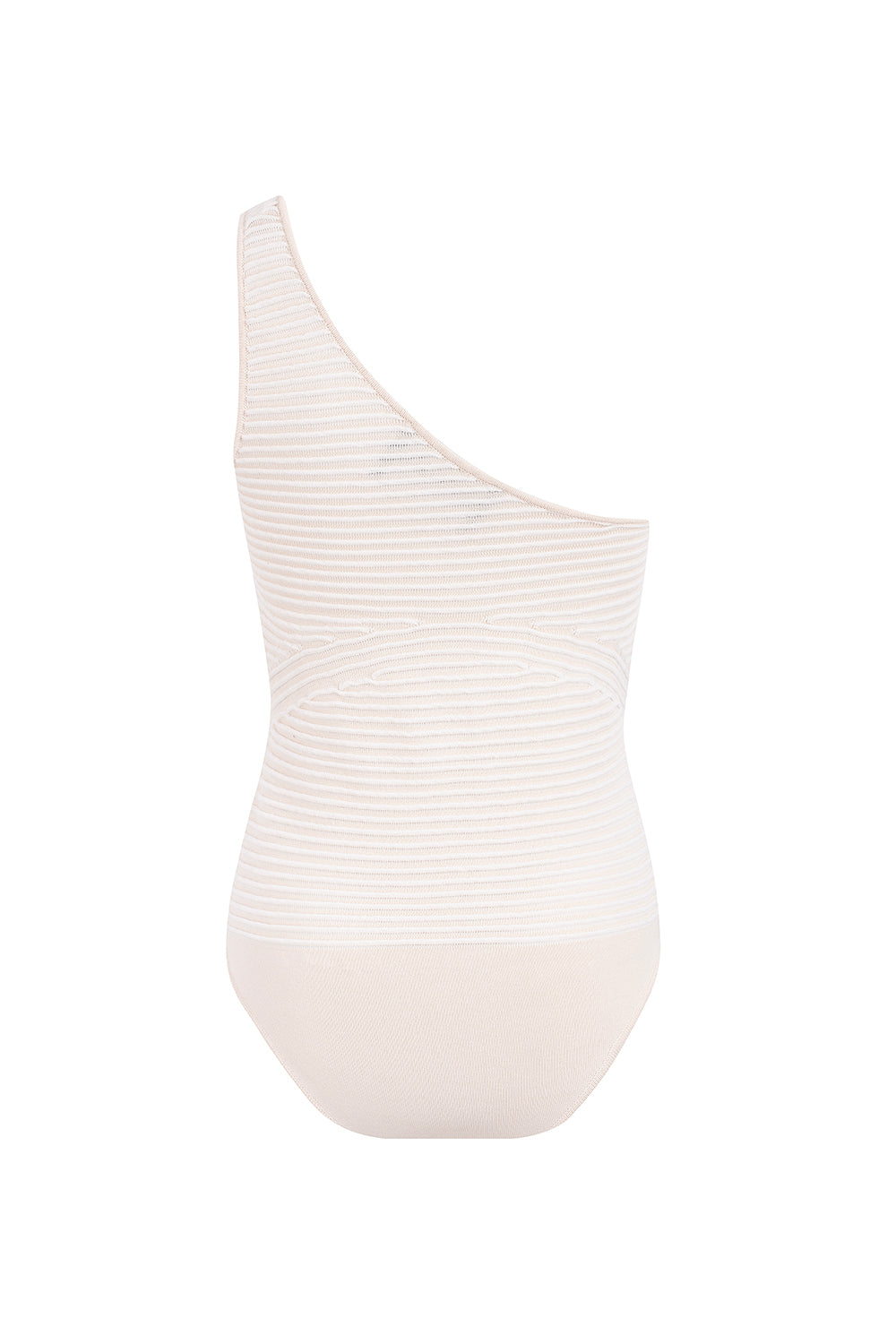 Asymmetrischer Damen-Bodysuit aus Baumwolle und Viskose mit 3D-Struktur – elegantes Oberteil für Alltag und Feste 4