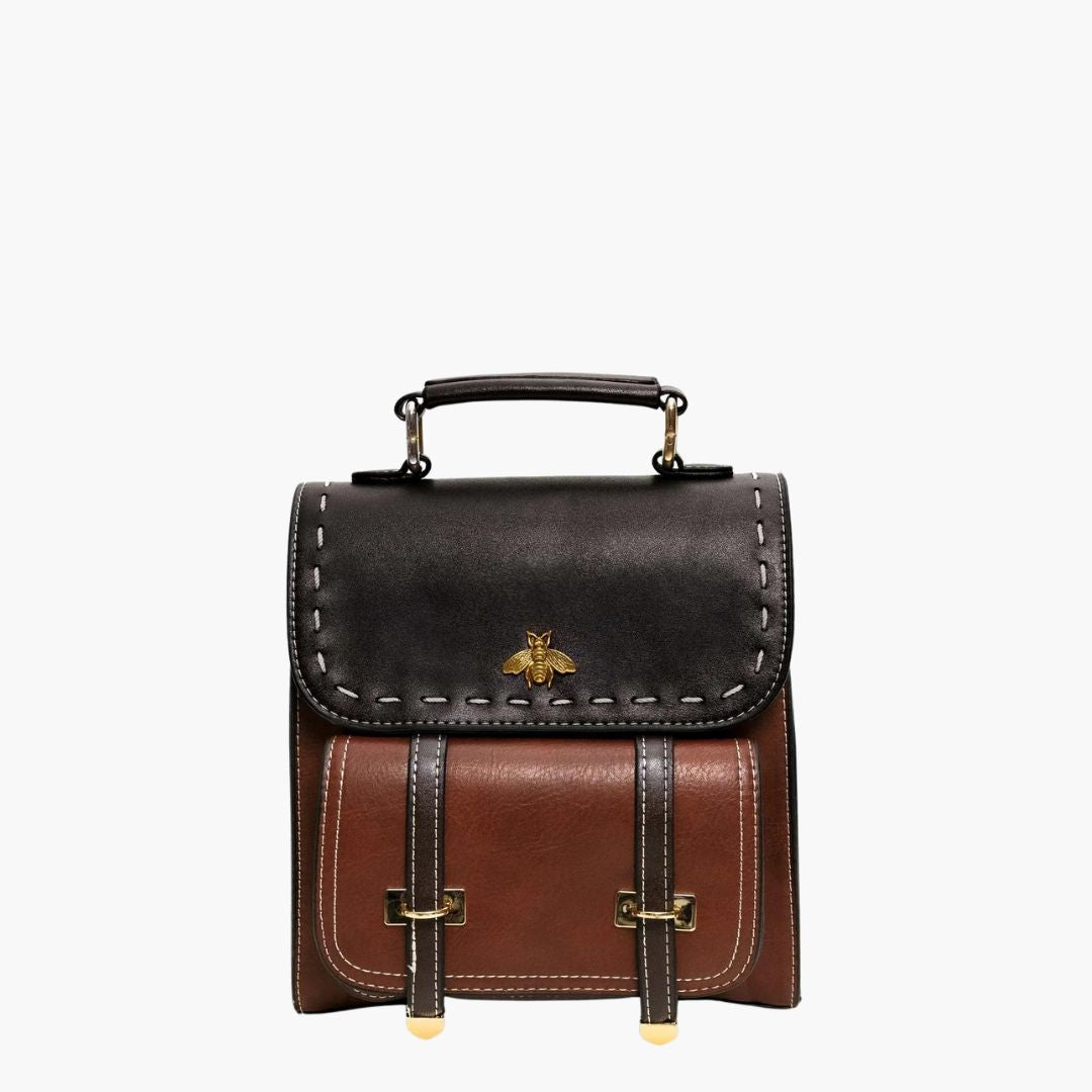 Vintage-Damenrucksack aus veganem Leder mit abnehmbaren Schulterriemen – Multifunktionale und geräumige Handtasche 1