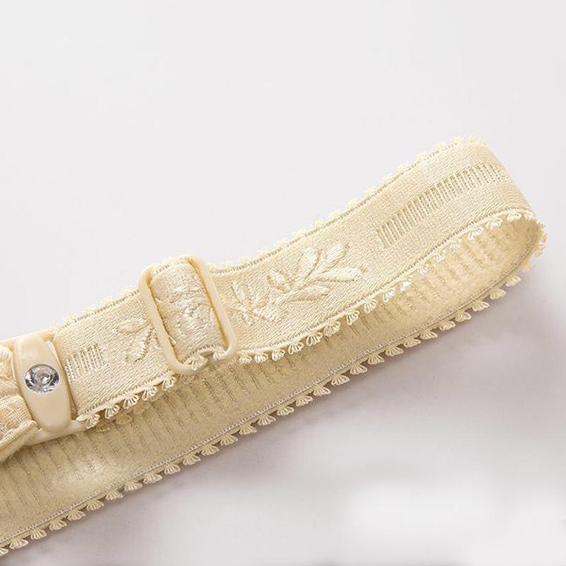 Damen BH Oversize Stil Weich Atmungsaktive Stoffe mit Luxuriöse Diamant-Highlights 3