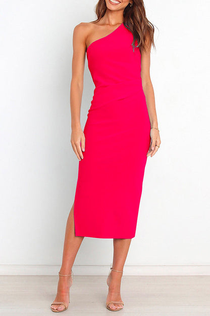 Variant image for Damen-Kleid Trägerlos Midi mit Rüsche aus Baumwolle und Polyester-5