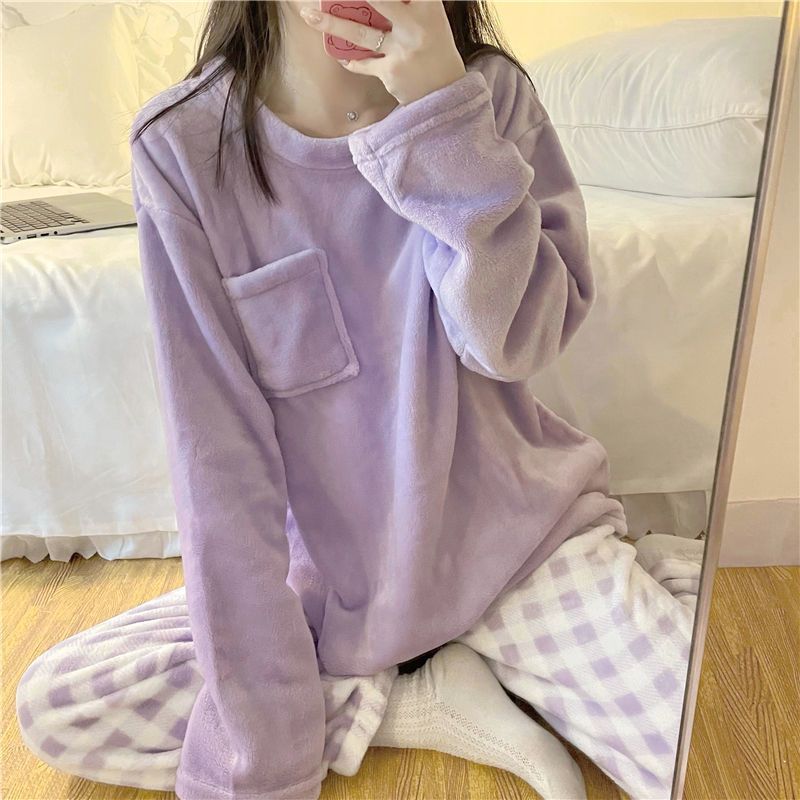 Damen-Rundpullover und Winkelhose aus 100% Baumwolle für Sommerkleidung-3