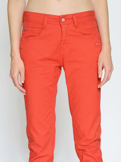 Damen-Jeans Stretch Lässig Mittlere Passform 5-Taschen-Design-1