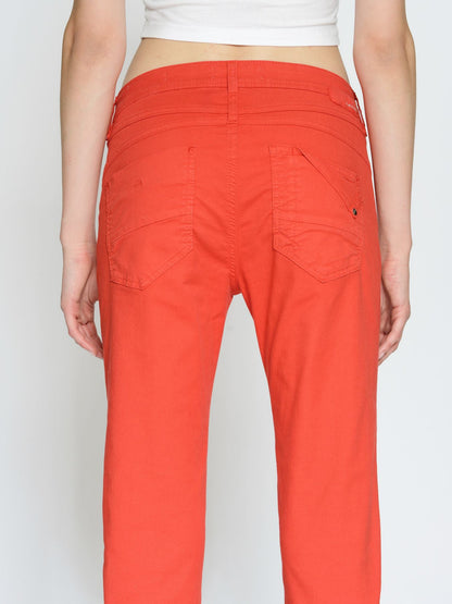 Damen-Jeans Stretch Lässig Mittlere Passform 5-Taschen-Design-4