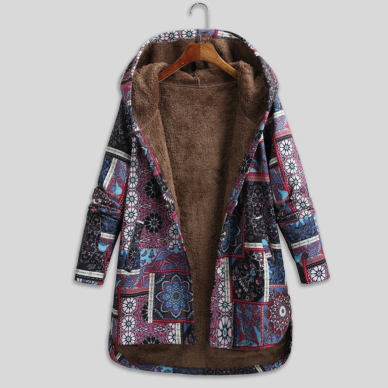 Damenjacke Gemustert Lässige Passform Polyester-Mischung-5