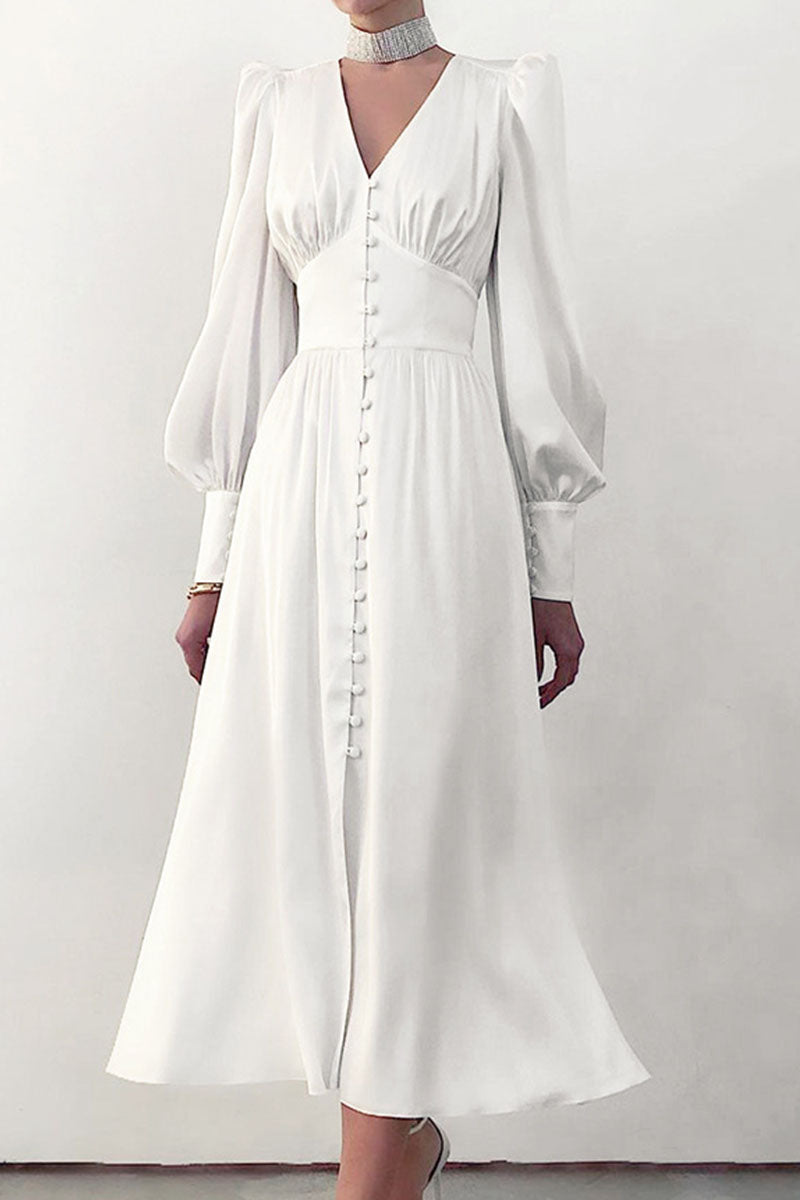 Damen-Kleid, glänzendes Polyester, elegant, knielang-1