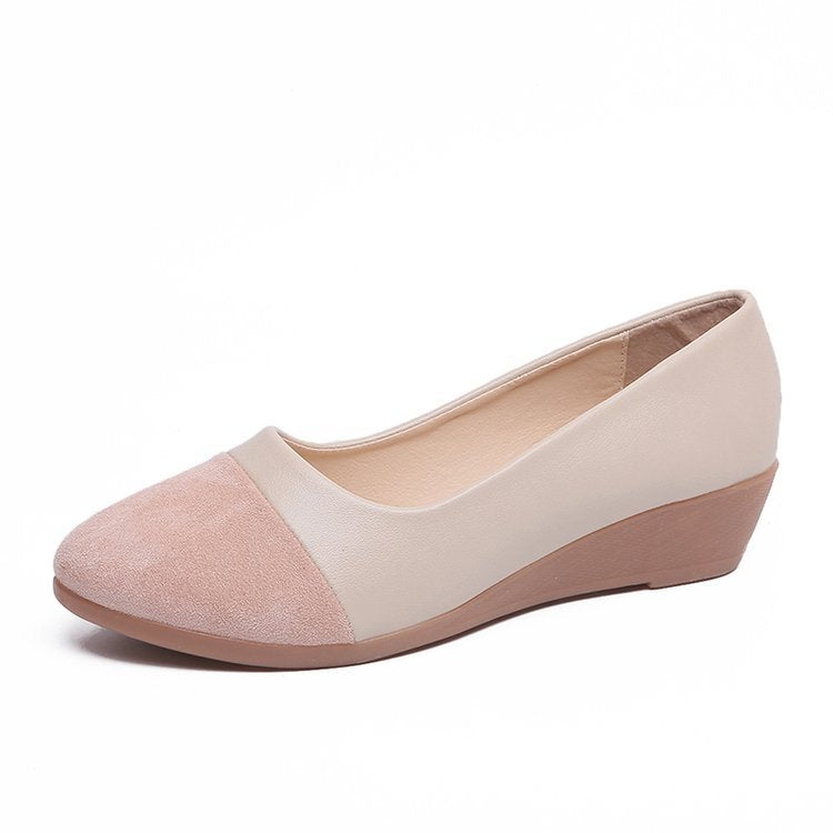 Damen Keilpantoletten aus synthetischem Leder und Velours mit stabilem Keilabsatz – elegantes und bequemes Design, Größe 36-41 9