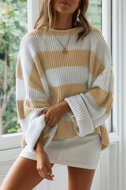 Randiger Damenpullover aus 100% Baumwolle mit O-Hals – Bequeme Passform für Alltag und Festlichkeiten 6