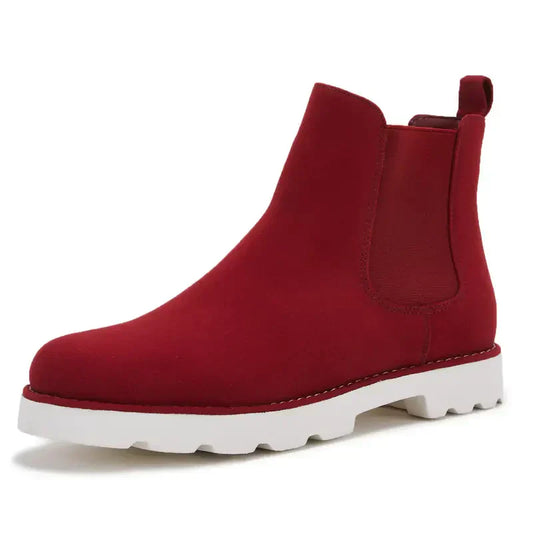 Damen Ankelstiefel Plateau Synthetik Trendig-1