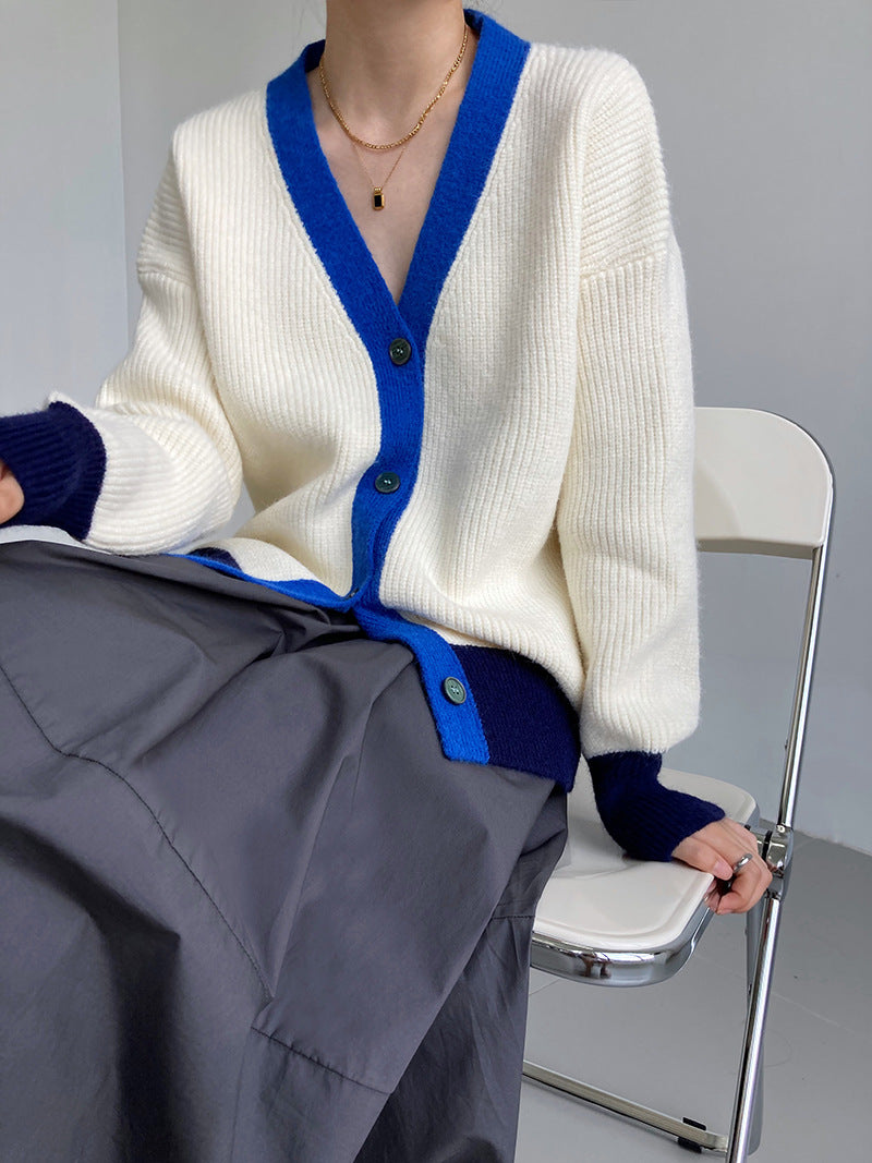 Damen-Cardigan Modernes Design Weiches Acryl-5