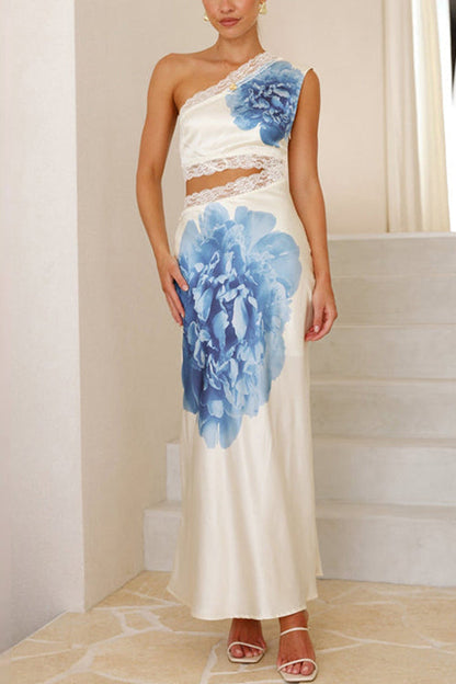 Variant image for Maxikleid Damen mit Cut-Outs und Spitzendetails aus Baumwolle und Polyester-1