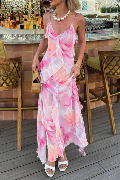 Variantenbild für Damenkleid mit Rückenausschnitt und Rüschen aus Polyester-1