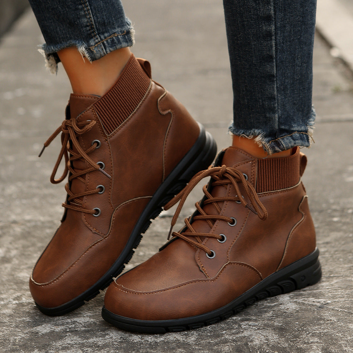 Variant image for Damen-Stiefeletten mit elastischem Taillenband aus synthetischem Material-17