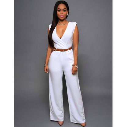 Damen-Jumpsuit mit geraden Beinen aus Polyester und Baumwolle – elegant und bequem, erhältlich in S-XXL 4