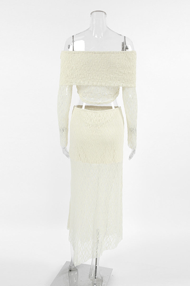 Damen-Off-Shoulder-Kleid, lange Ärmel, hochwertiger Stoff-6