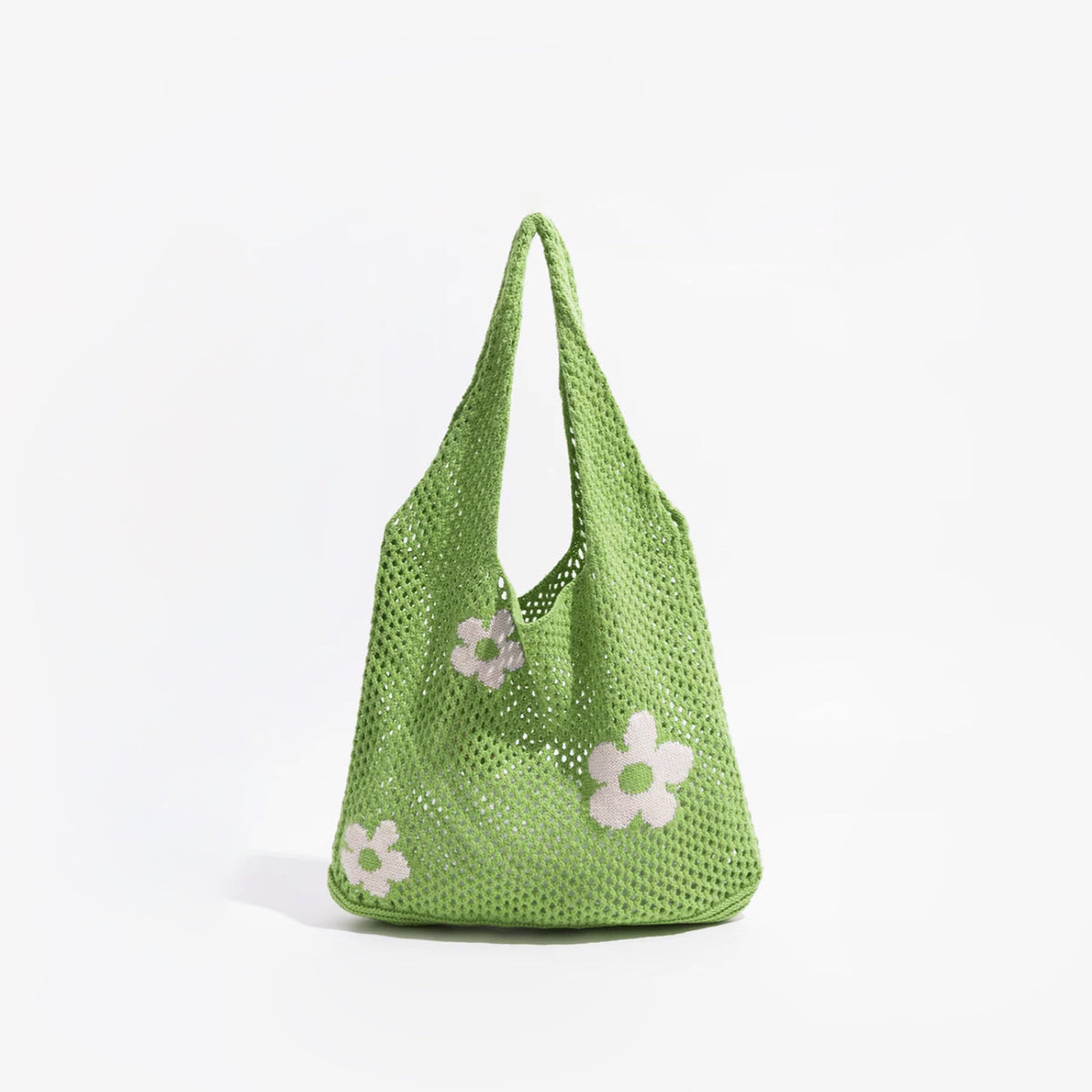 Damen Schultertasche Gehäkelt Vielseitiges Design in Mischung aus Strickgarn 1
