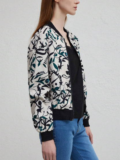 Herren-Baseballjacke, Bomber-Stil, Polyester, mit Reißverschluss-3