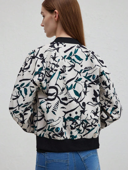 Herren-Baseballjacke, Bomber-Stil, Polyester, mit Reißverschluss-4