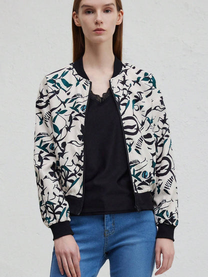 Herren-Baseballjacke, Bomber-Stil, Polyester, mit Reißverschluss-5